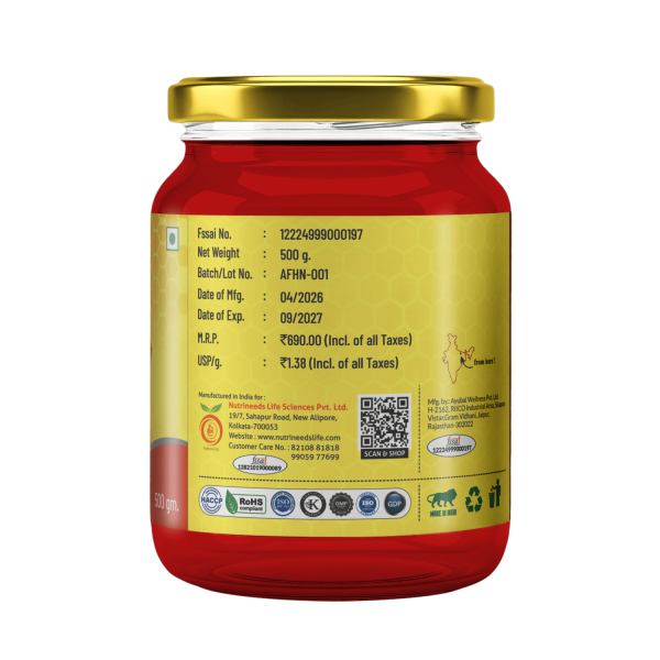 Atharveda Moringa Honey 500g Mockup 2