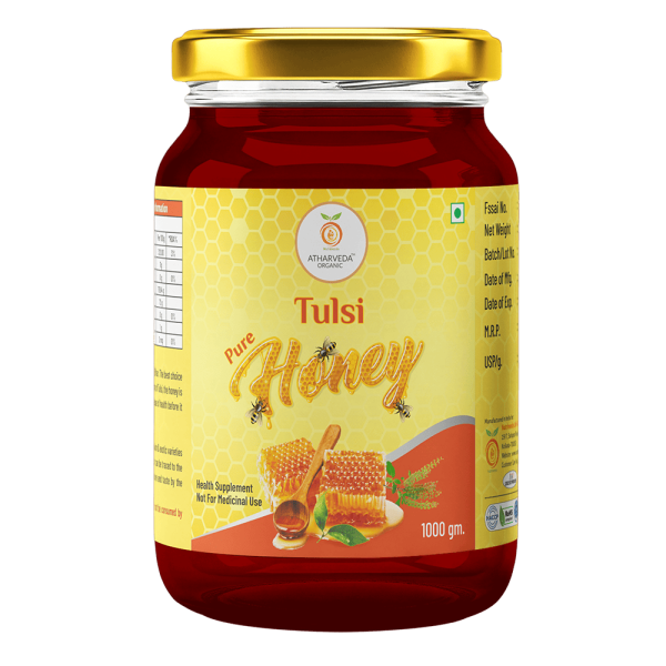 Atharveda Tulsi Honey 1 Kg Mockup 1
