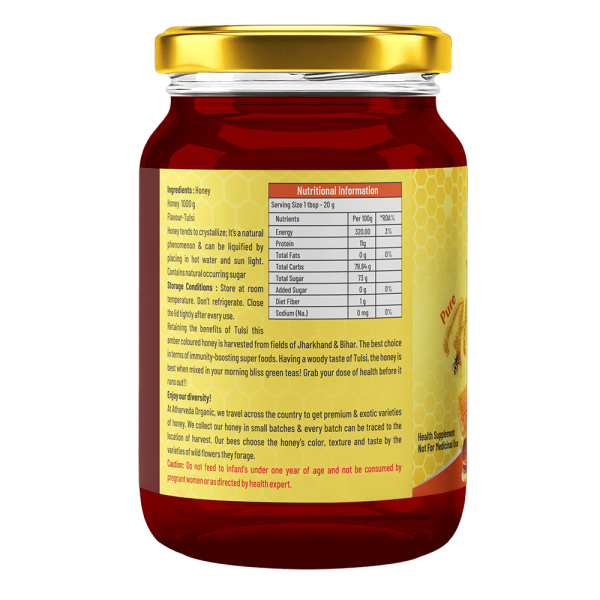 Atharveda Tulsi Honey 1 Kg Mockup 2