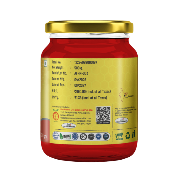 Atharveda Tulsi Honey 500g Mockup 2